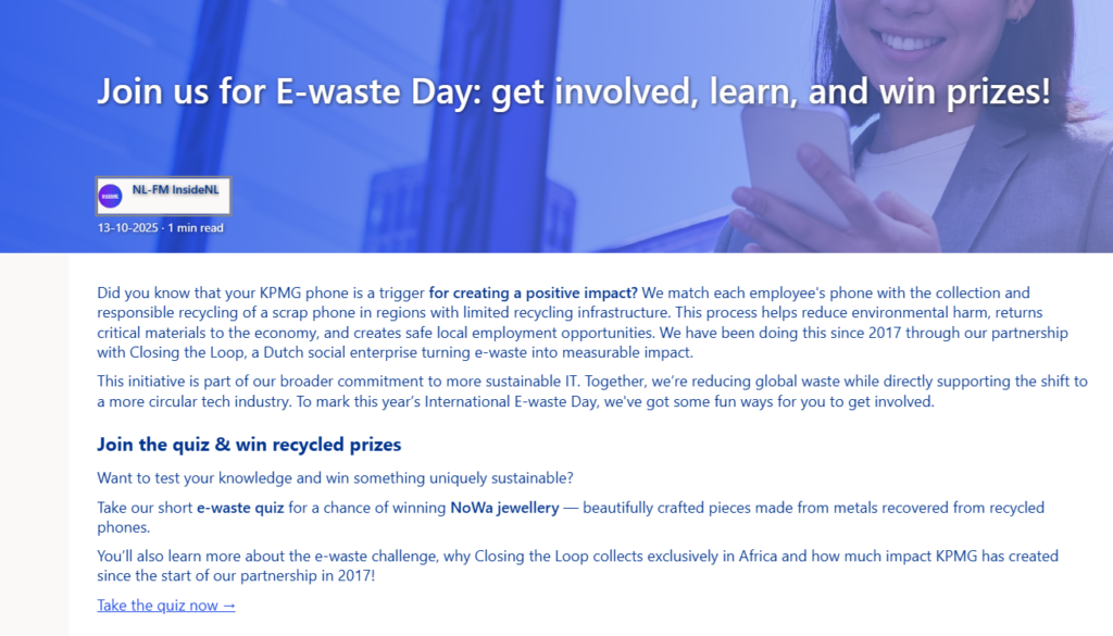 KPMG NL E-Waste day